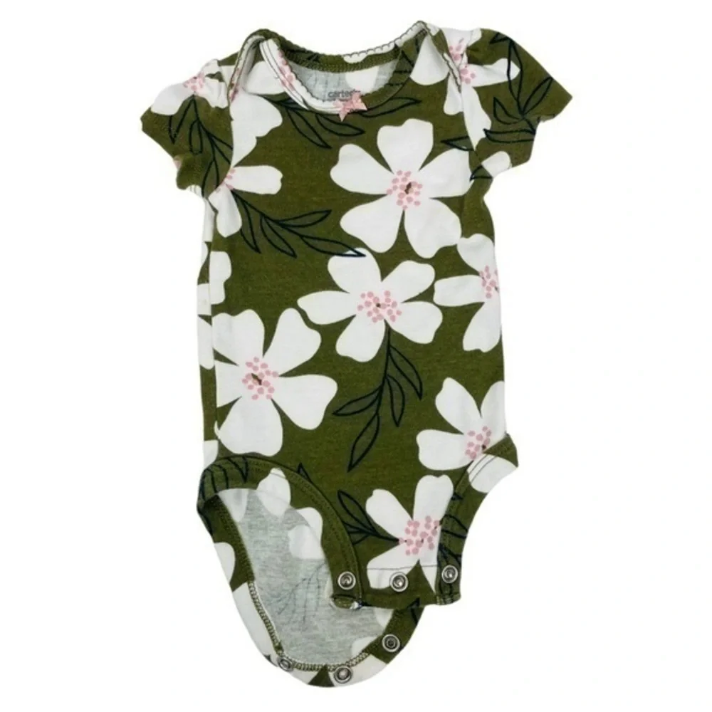 Carter’s Bodysuits Bundle- Short Sleeve | Baby Size: NB Newborn | 3pcs